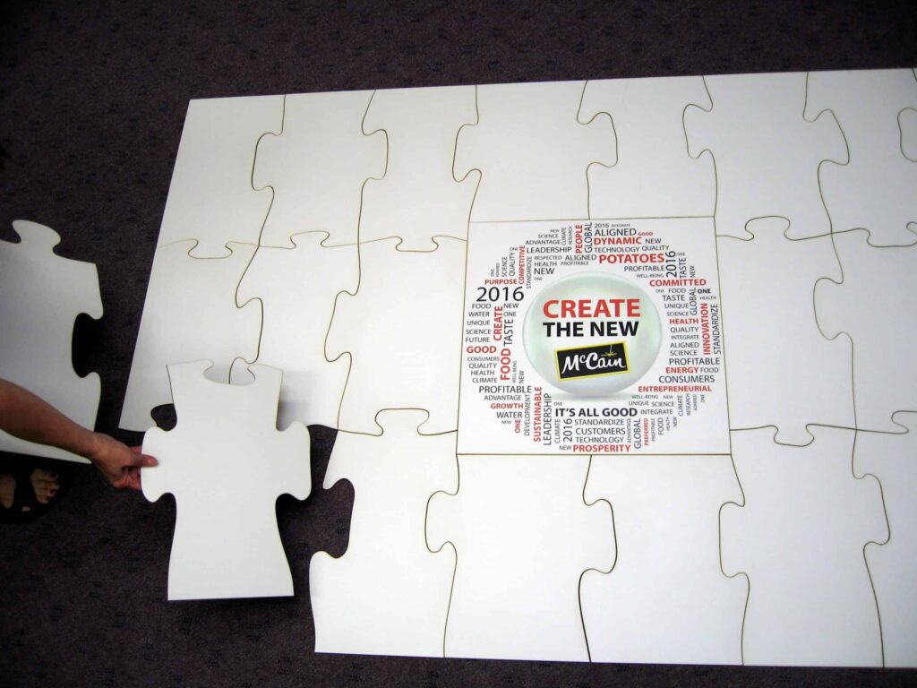 blank writable custom puzzle writable puzzle logo puzzle with blank pieces for brainstorming ideas