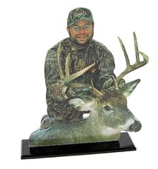 hunting photo statue of buck